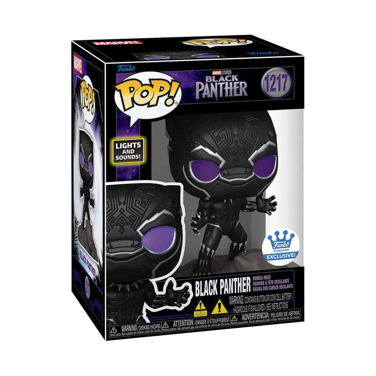Pop Marvel Black Panther 3.75 Inch Action Figure Exclusive - Black Panther Lights Sounds #121