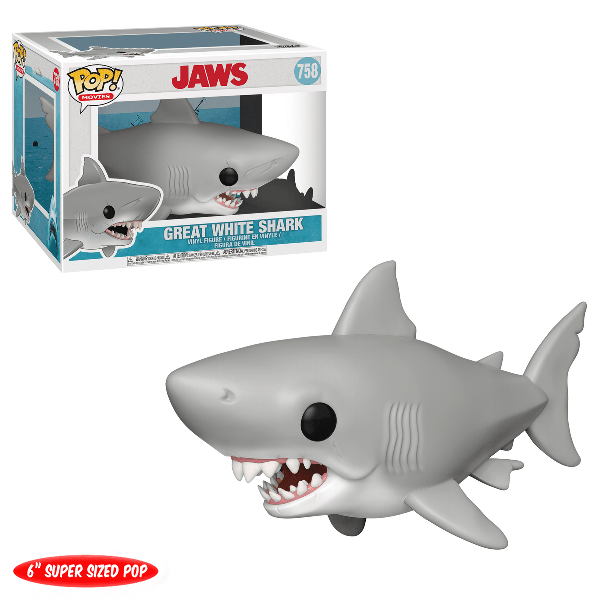 Funko POP! Movies Jaws: Jaws 6", Vinyl Figure